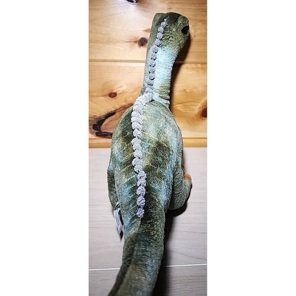 Petting Zoo Stuffed Dino Plush Green 20 inches Long Dinosaur - Picture 4 of 11